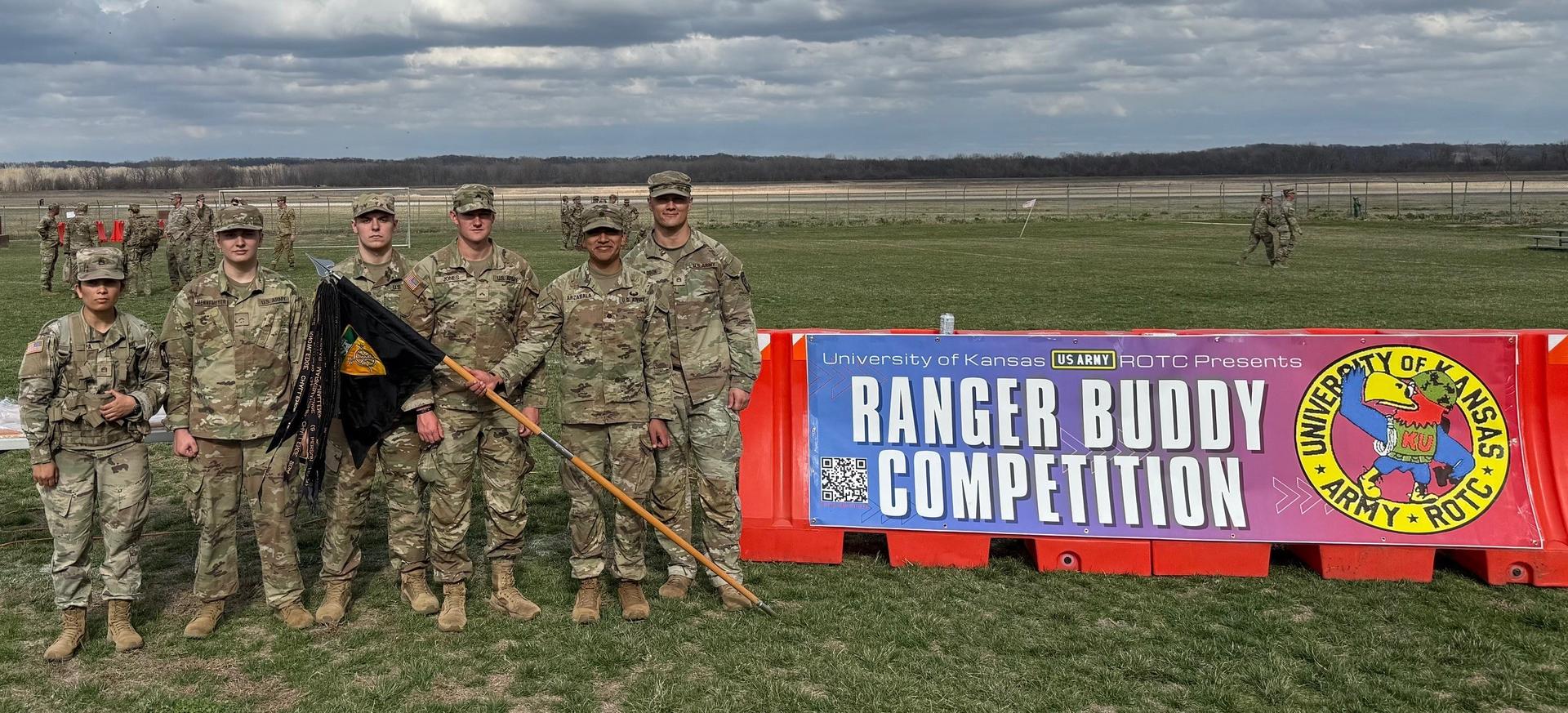 Army ROTC group photo. 