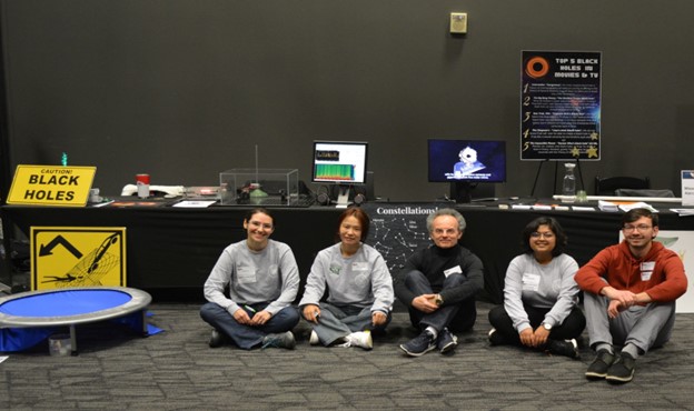 Physics faculty and students at SciFest. 