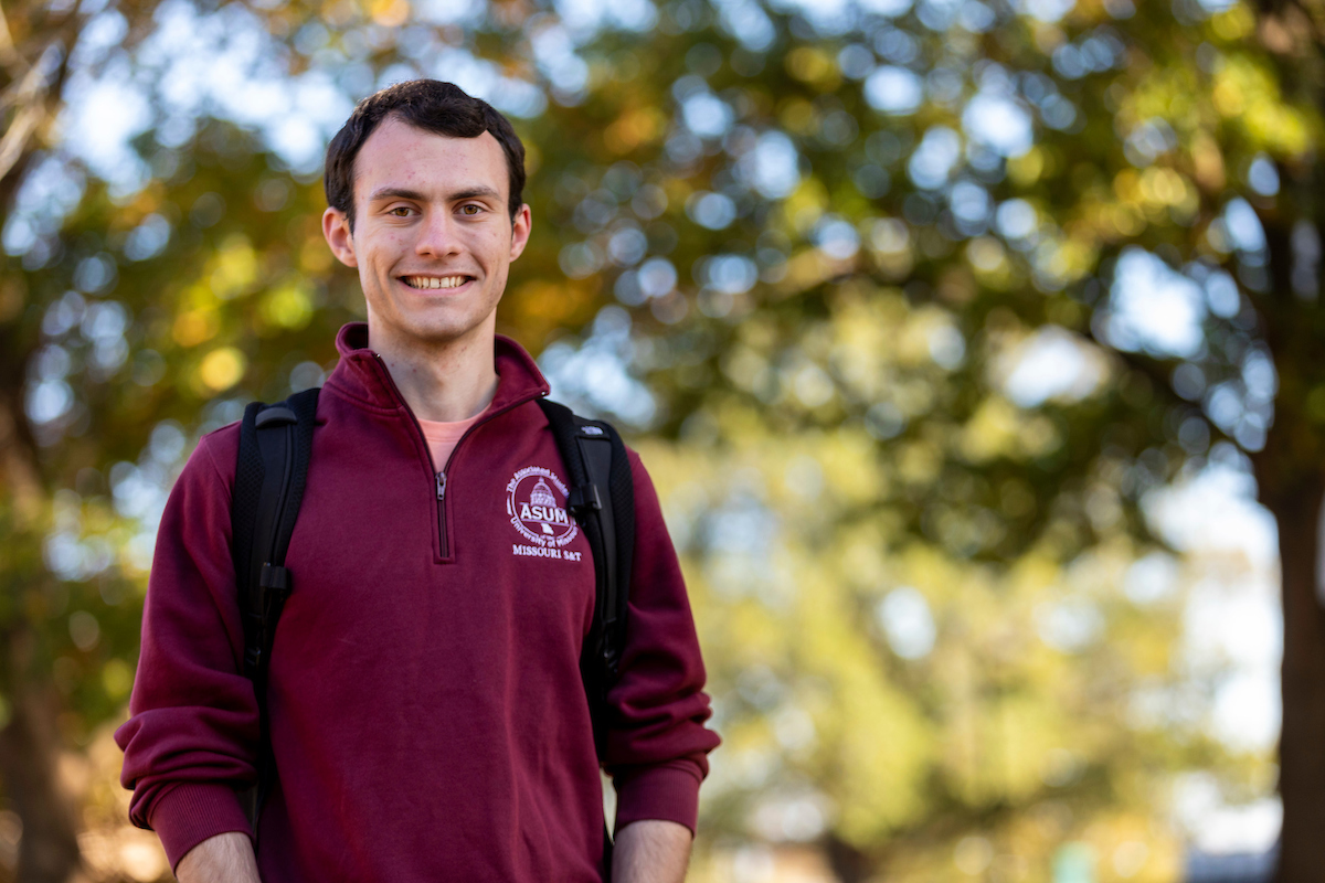 Ryan Highfill on campus