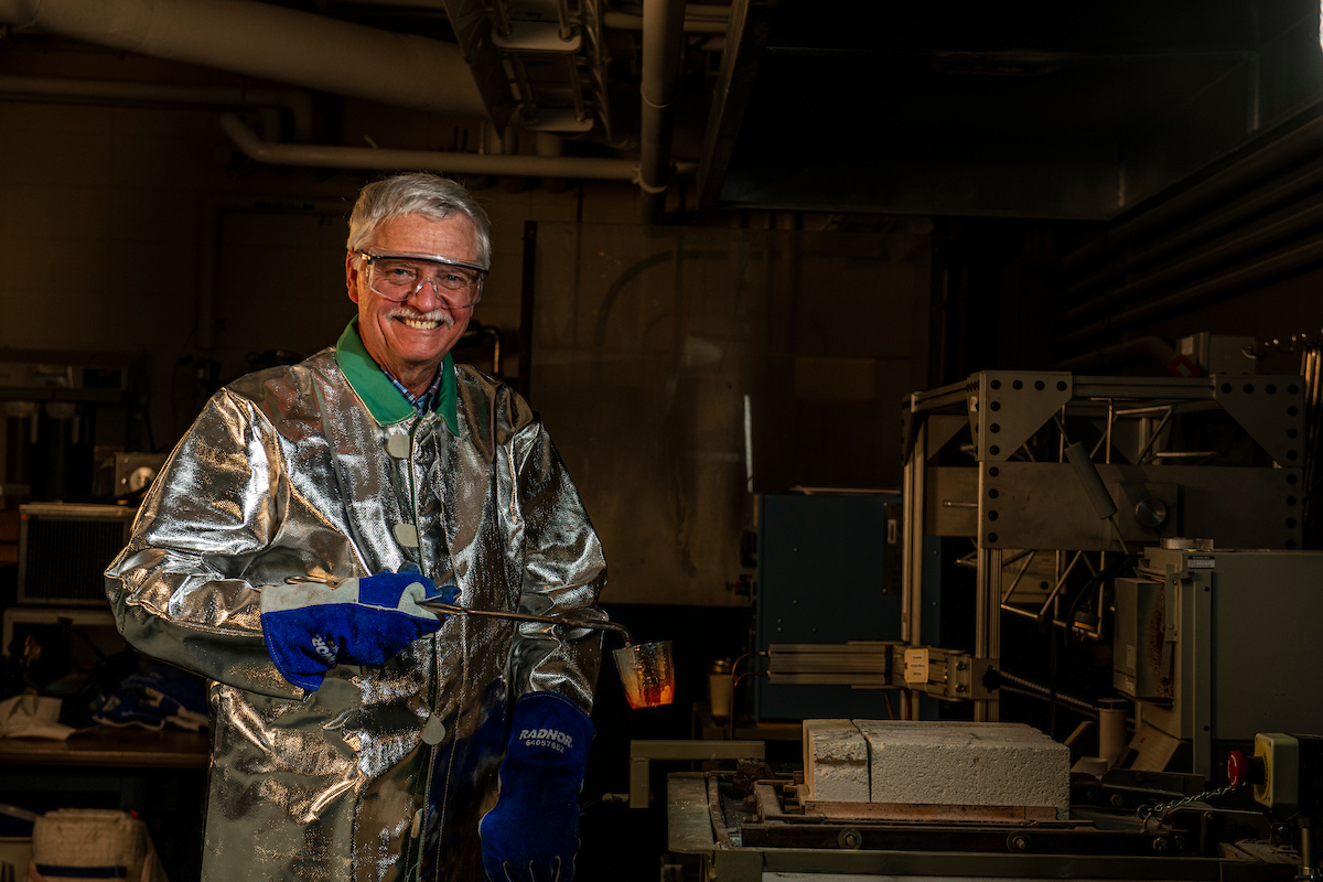 Dr. Richard K. Brow, Curator’s Distinguished Professor of materials science and engineering and executive director of operations for the Kummer Institute. Photo by Michael Pierce/Missouri S&T.