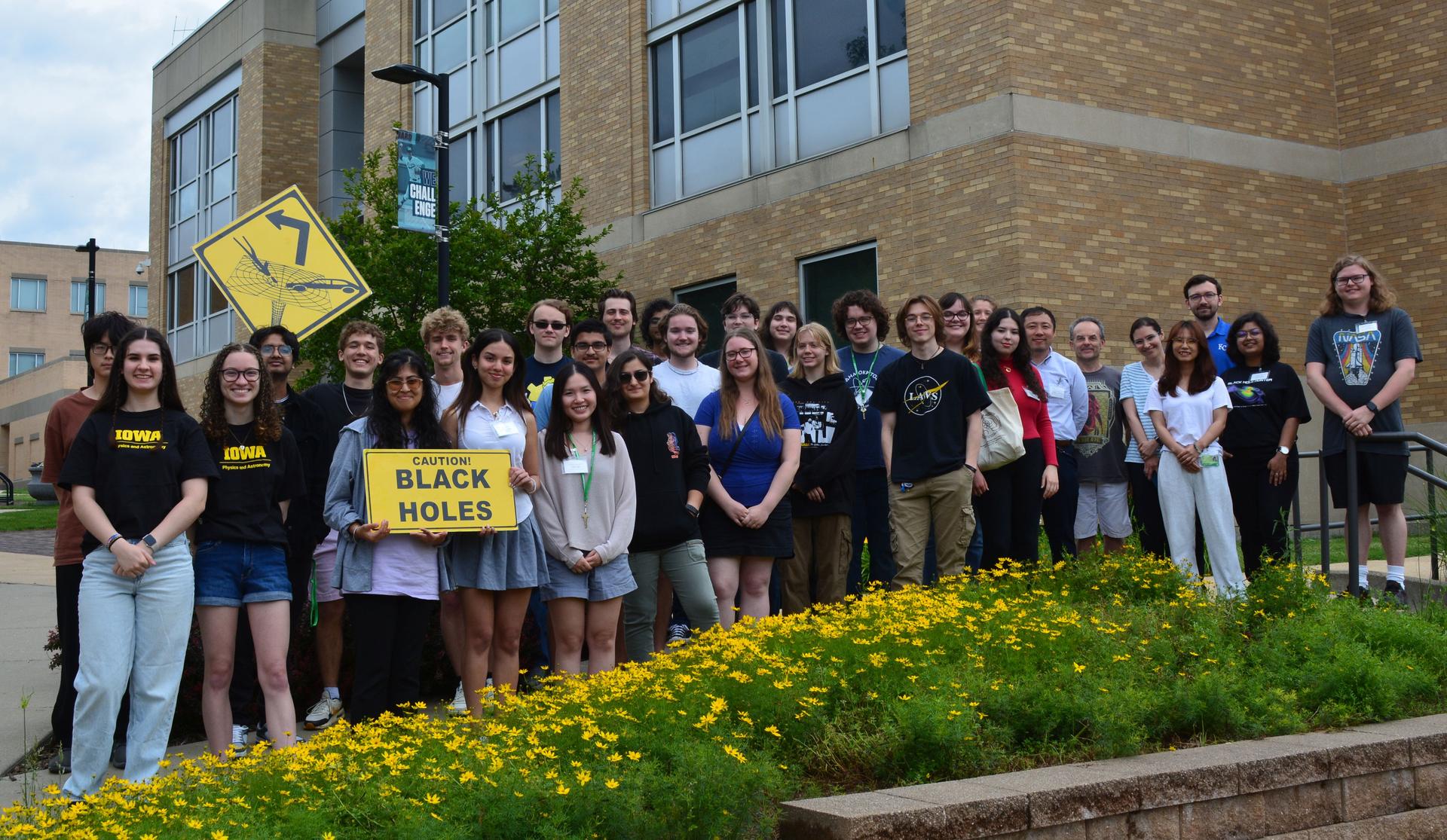 Group photo of physics students. 