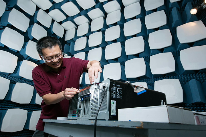 Dr. Jun Fan analyzes electromagnetic interference