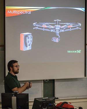 Paul Manley speaks about his work with drones donating environmental research to safely identity mine locations based on plant images.