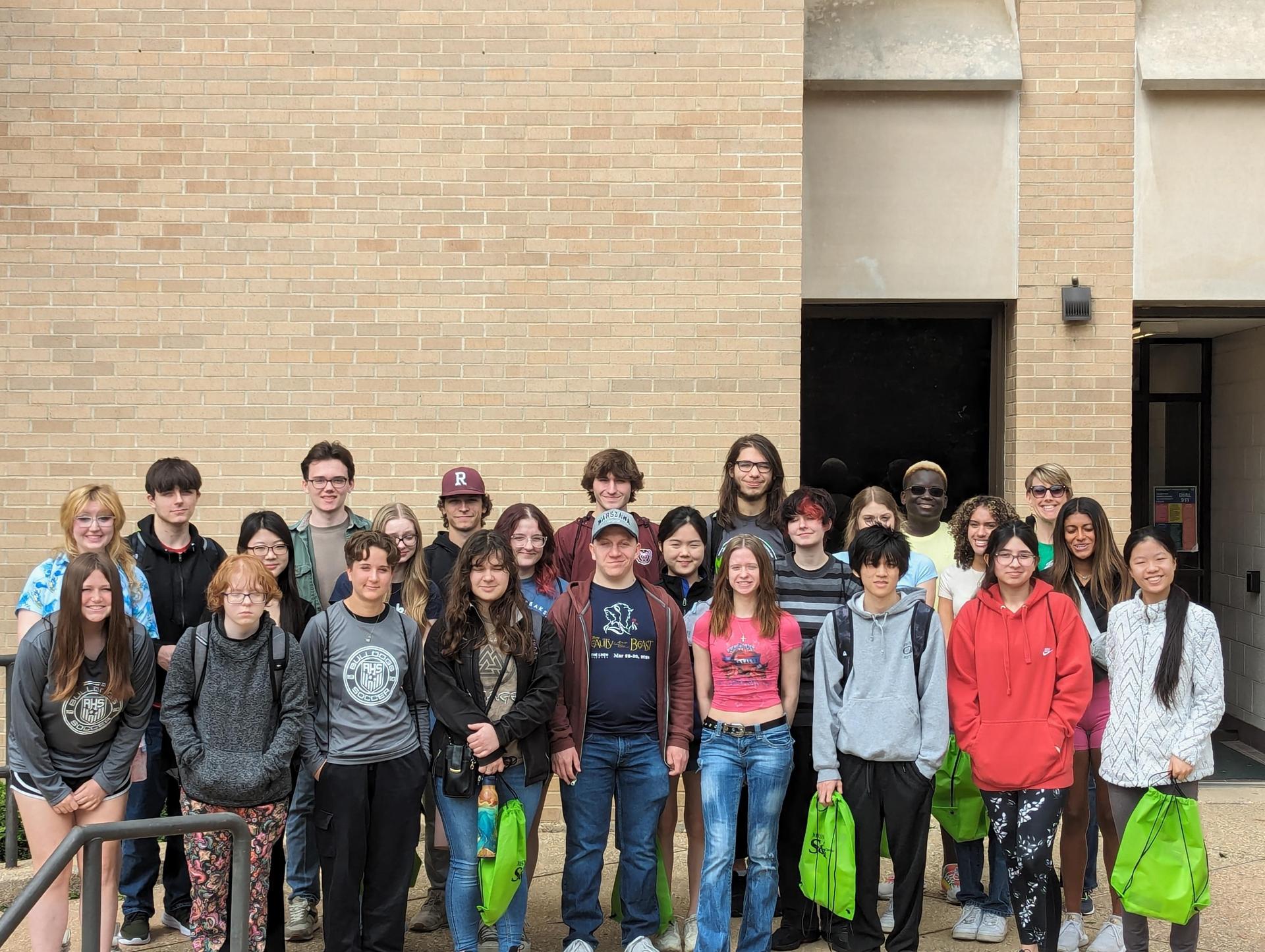 High school students visiting S&T. 